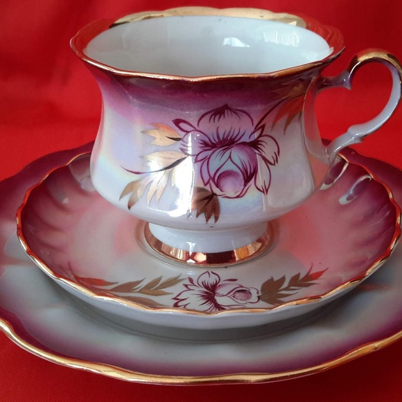 Korosten Factory Desert Plate, Saucer, Cup, Fruit Bowl - Picture 7 of 8